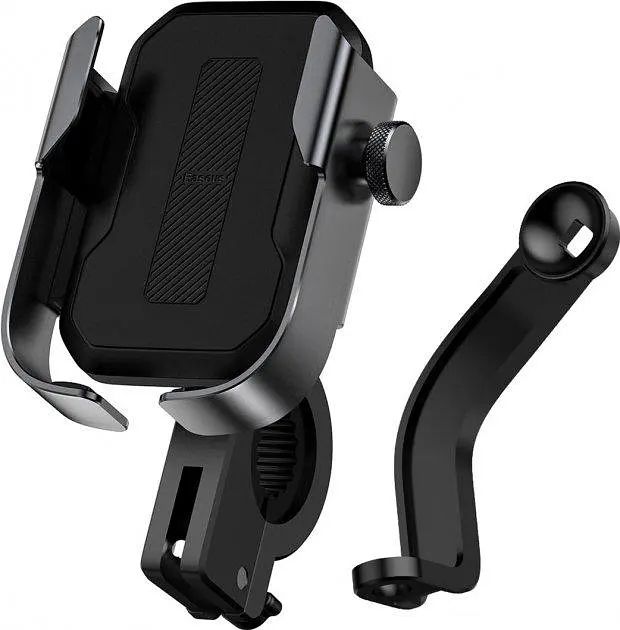 Мото-велотримач для смартфона Baseus Armor Motorcle holder SUKJA-01 Black - фото 2