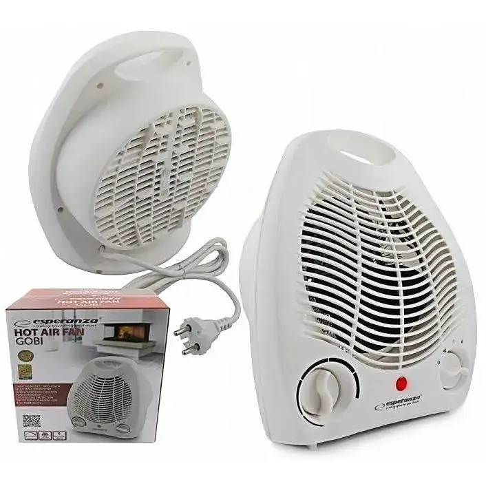 Тепловентилятор Esperanza EH001 побутовий обігрівач дуйчик сірий - фото 4