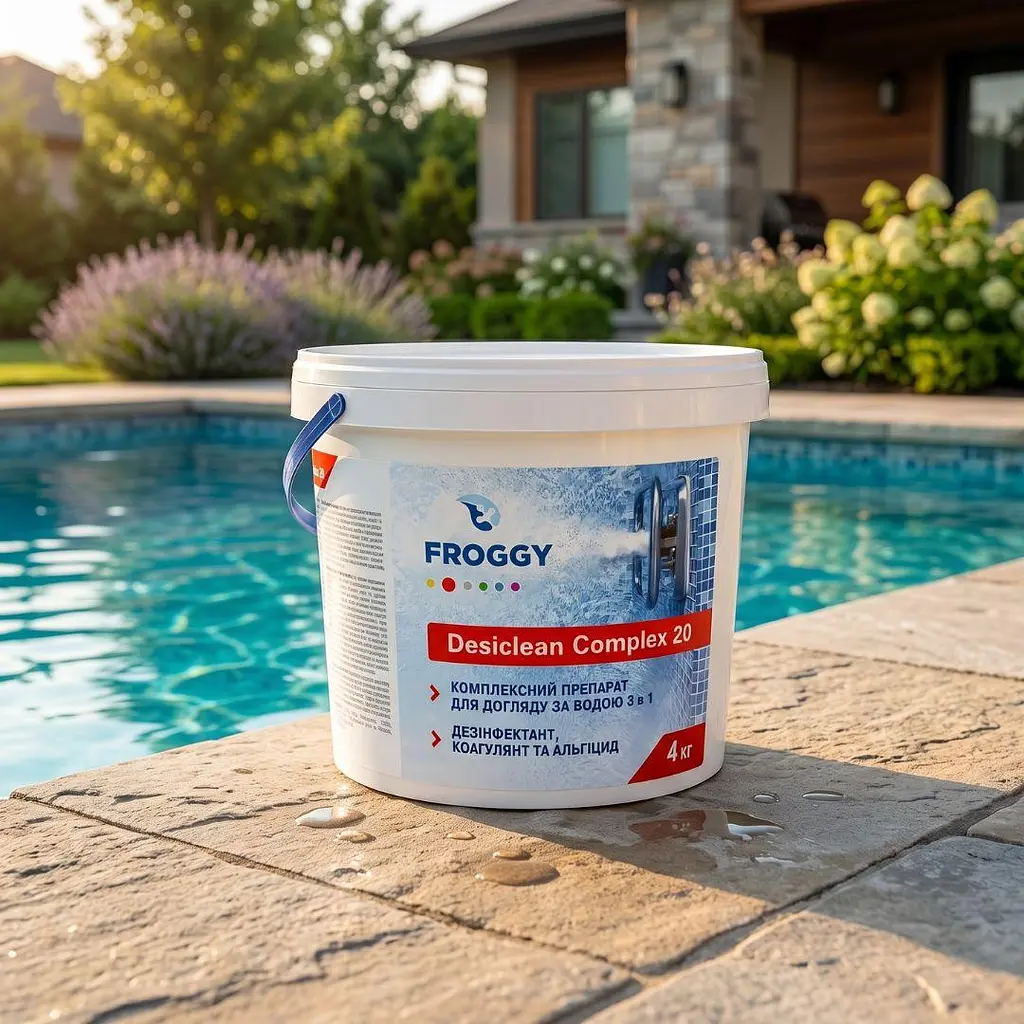 Комплексний препарат Froggy Desiclean Complex 4 кг у мультитаблетках для дезінфекції басейну - фото 2