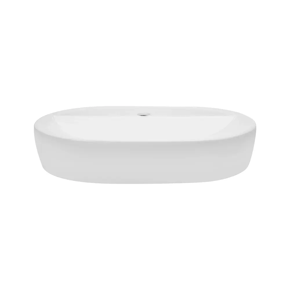 Умивальник накладний Mixxus Premium Ellipse-0204 600x380x115 мм з отвором під змішувач Білий MP6679 - фото 5
