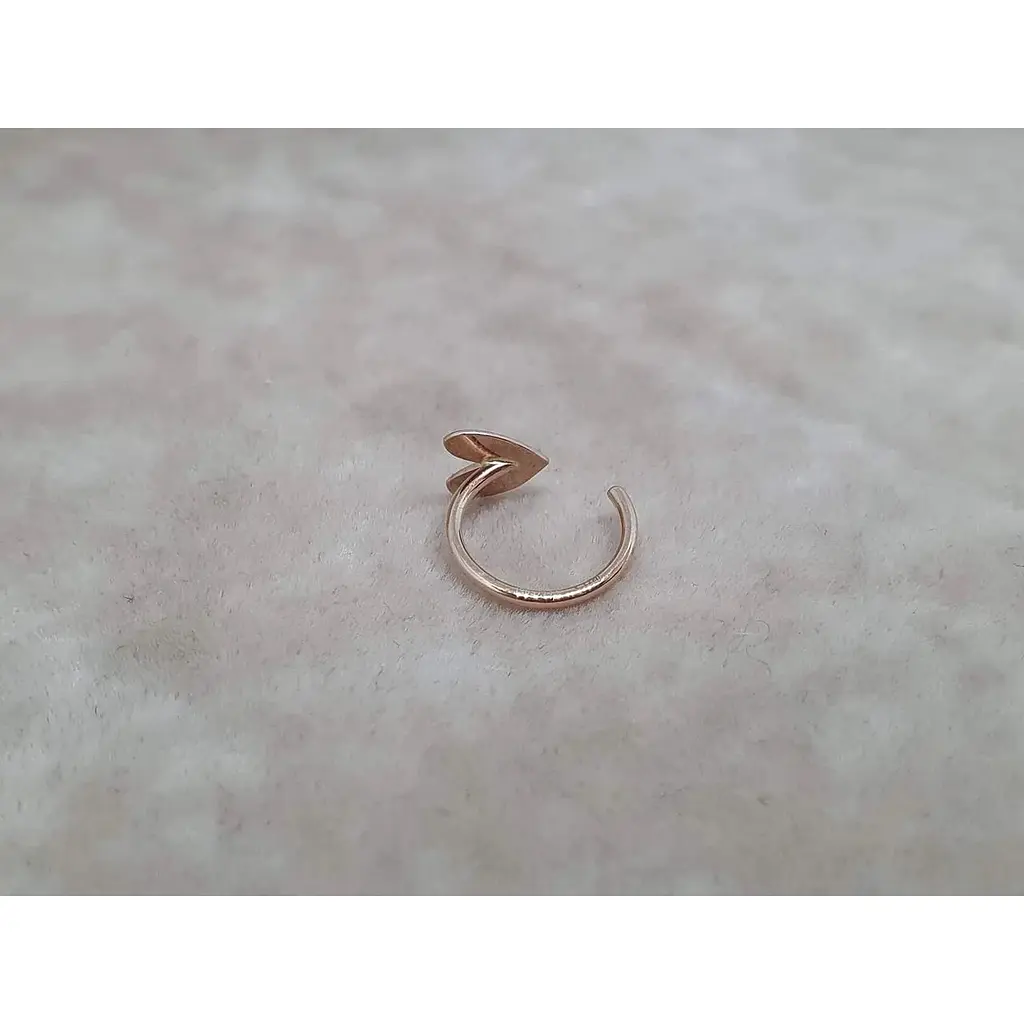 Золота сережка-пірсинг Favoritum в ніс. 310132-П - фото 2