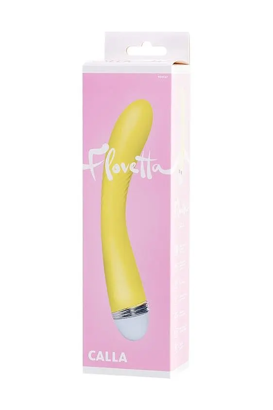 Вібратор Toyfa Flovetta Calla 22 см жовтий - фото 3
