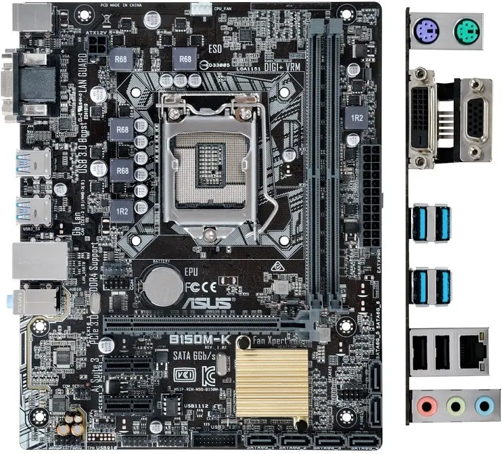 Материнська плата Asus B150M-K LGA 1151v1 (B150M-K) Б/В - фото 4