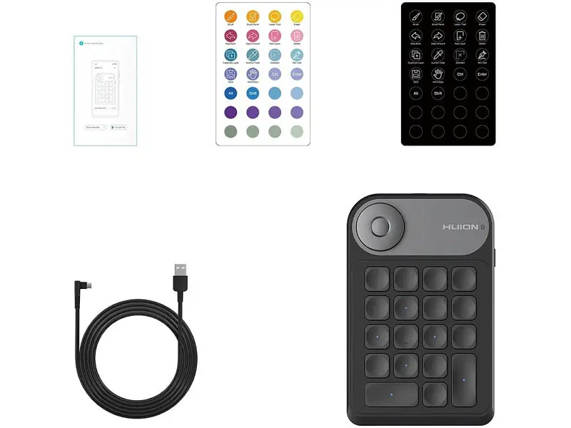 Кейпад Numpad Huion K20 Mini Keydial - фото 6