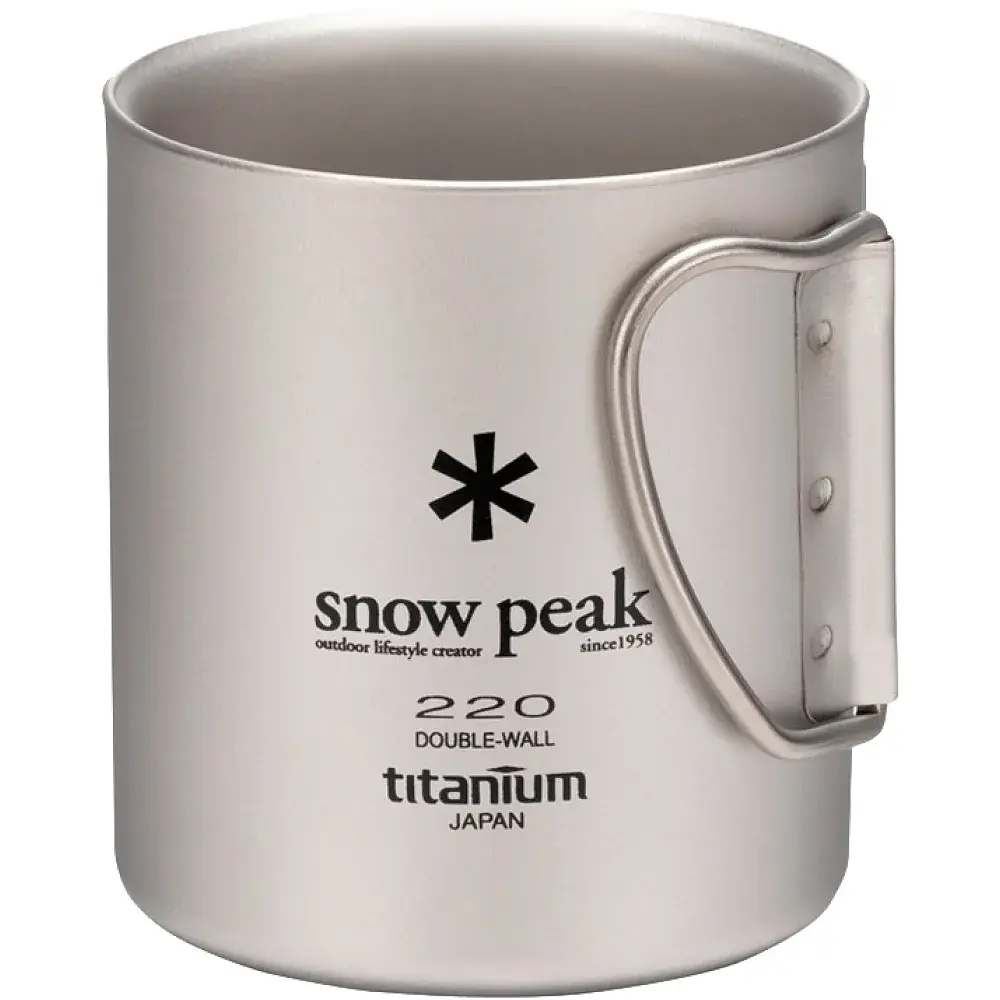 Термокружка Snow Peak MG-051FHR Titanium Double Wall Mug 0.22l Grey - фото 2