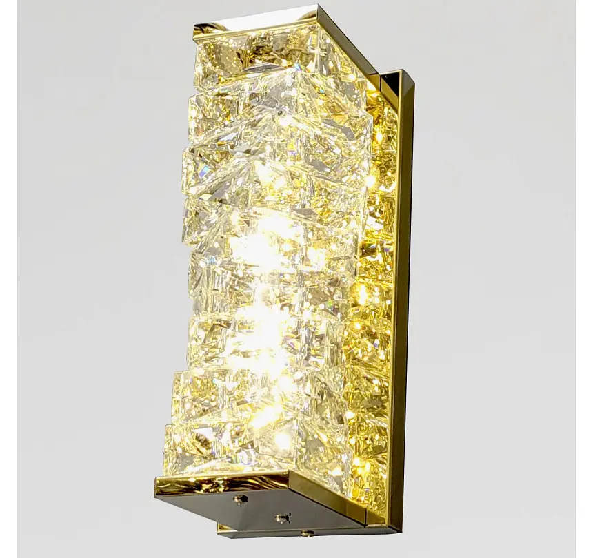 Світлодіодне настінне бра Artlight 88031/290WGD, 19 Вт, золото та прозоре скло - фото 3