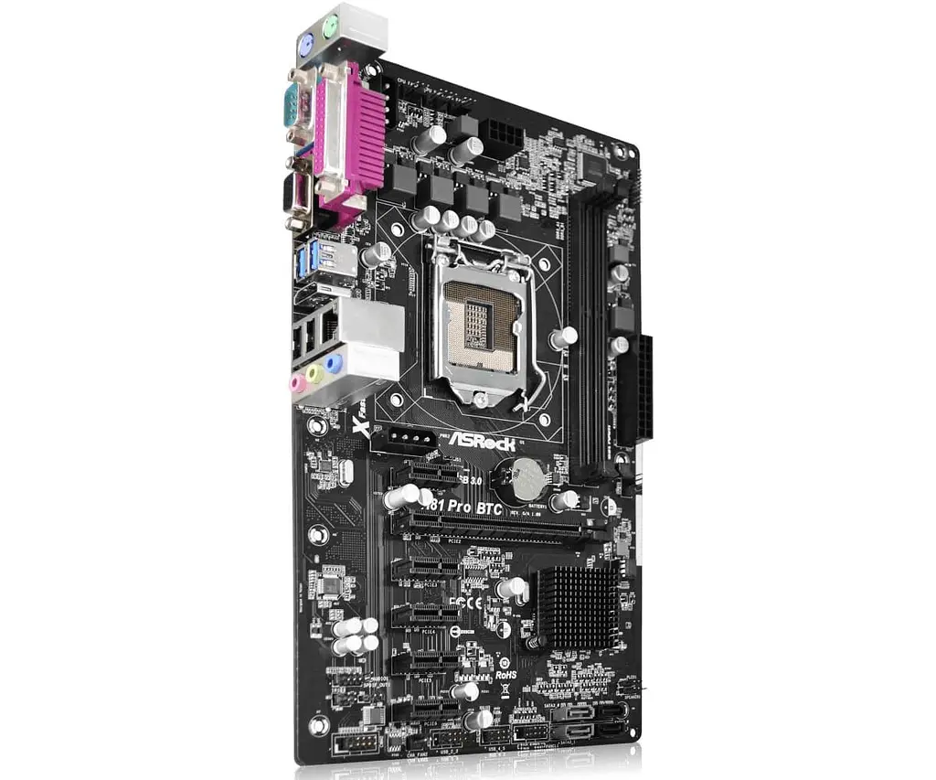 Материнська плата AsRock H81 Pro BTC (H81 Pro BTC) (Socket 1150, Intel H81, ATX) Б/в - фото 3