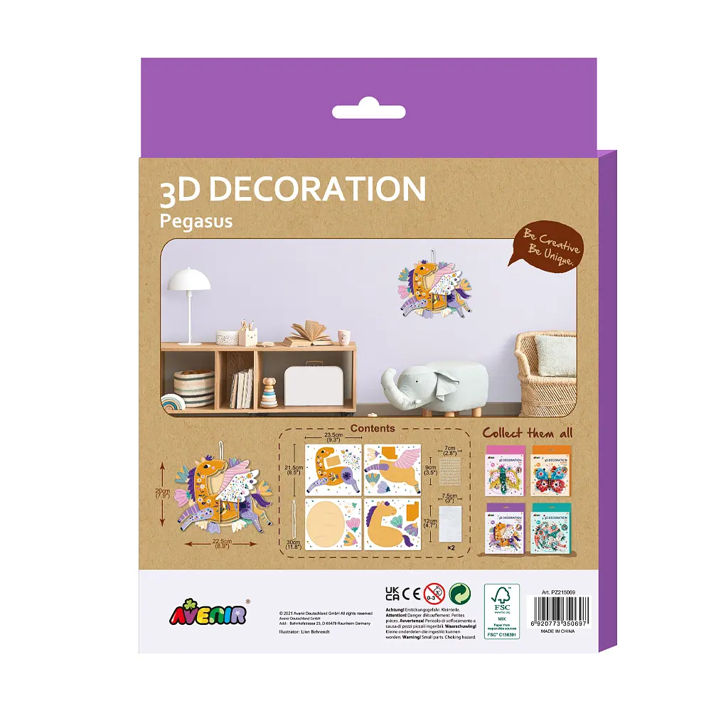 Набір для творчості Avenir 3D-аплікація Пегас (PZ215069) - фото 2