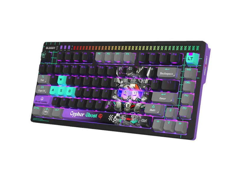 Клавіатура A4Tech BLOODY AT75 Alpha Optical Switch Cypher Ghost - фото 4
