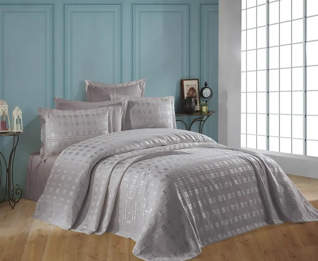 Покривало з наволочками Ekose Grey 240 x 260 см Gardines pbe0051064