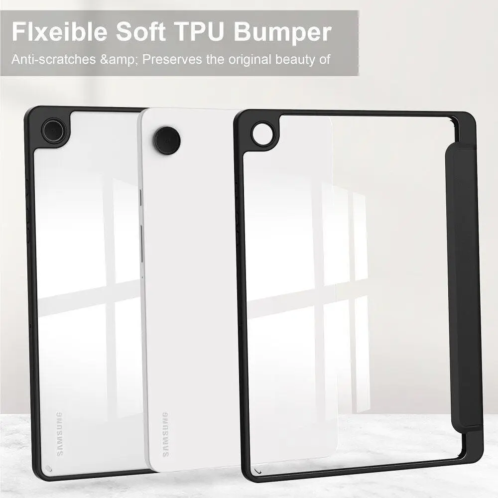 Чехол TPUCristal SlimTPU Spen holder Samsung Galaxy Tab A9 Plus SM X210 X215 X216 Черный - фото 4