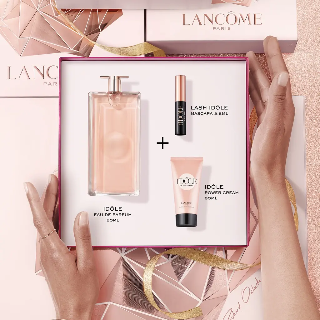 Подарунковий набір Lancome Idole Gift Set: Парфумована вода, 50 мл + Туш для вій, 2,5 мл + Парфумований крем для тіла, 50 мл (918536) - фото 2