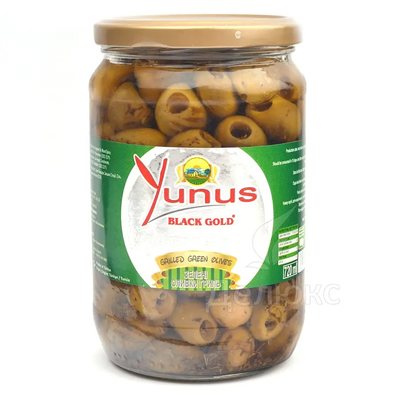 Оливки Yunus Зелені оливки гриль 650 г