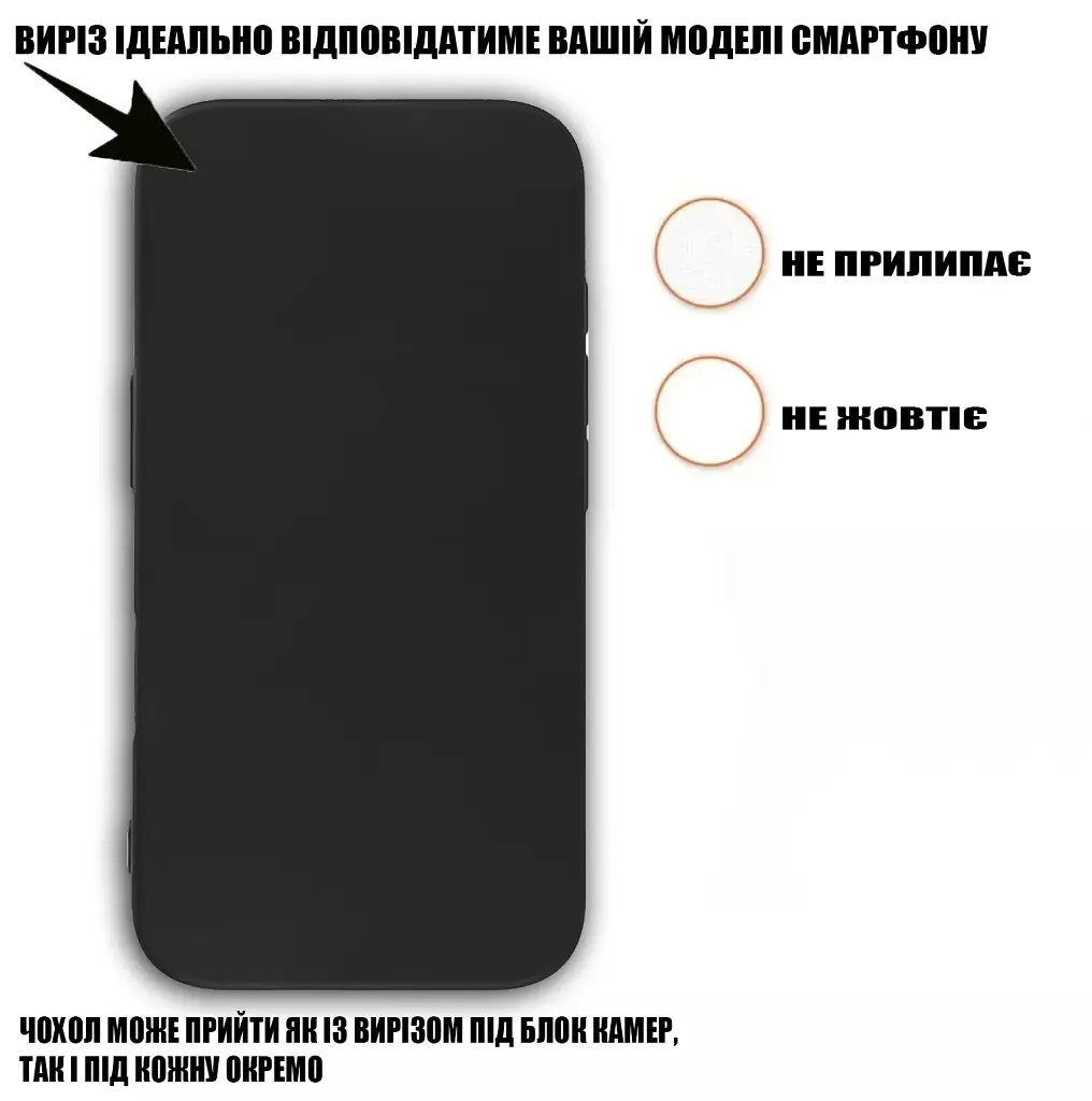 Силіконовий чохол BeCover для ZTE Blade A55 Black (712287) - фото 4