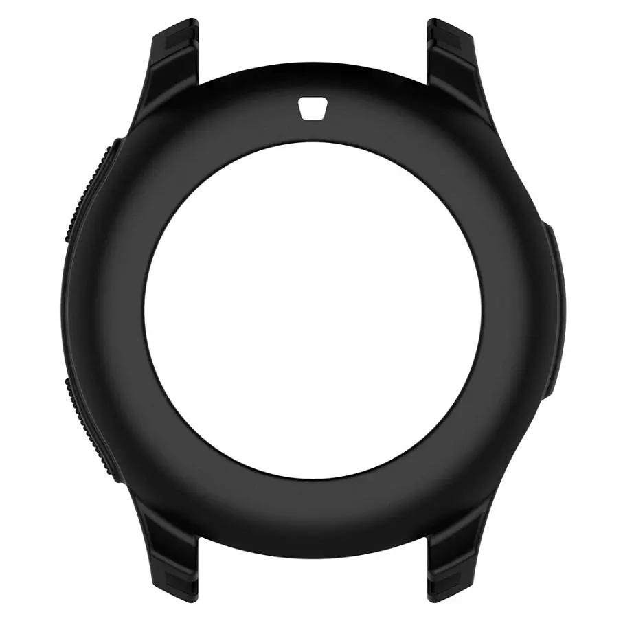 Чехол для Samsung Galaxy Watch 46mm Silver SM-R800 – черный силикон Watchbands (WB0016CASEBLACK46S) - фото 3