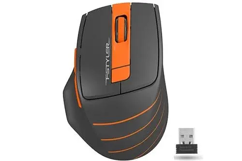 Миша A4Tech Fstyler FG30 2000dpi Grey/Orange, USB, Wireless