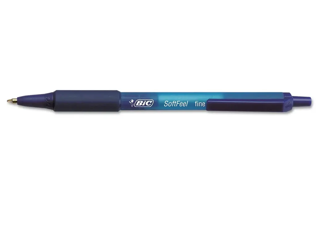 Ручка кулькова BIC Soft Feel Fine 3 шт. синя (893221) - фото 3