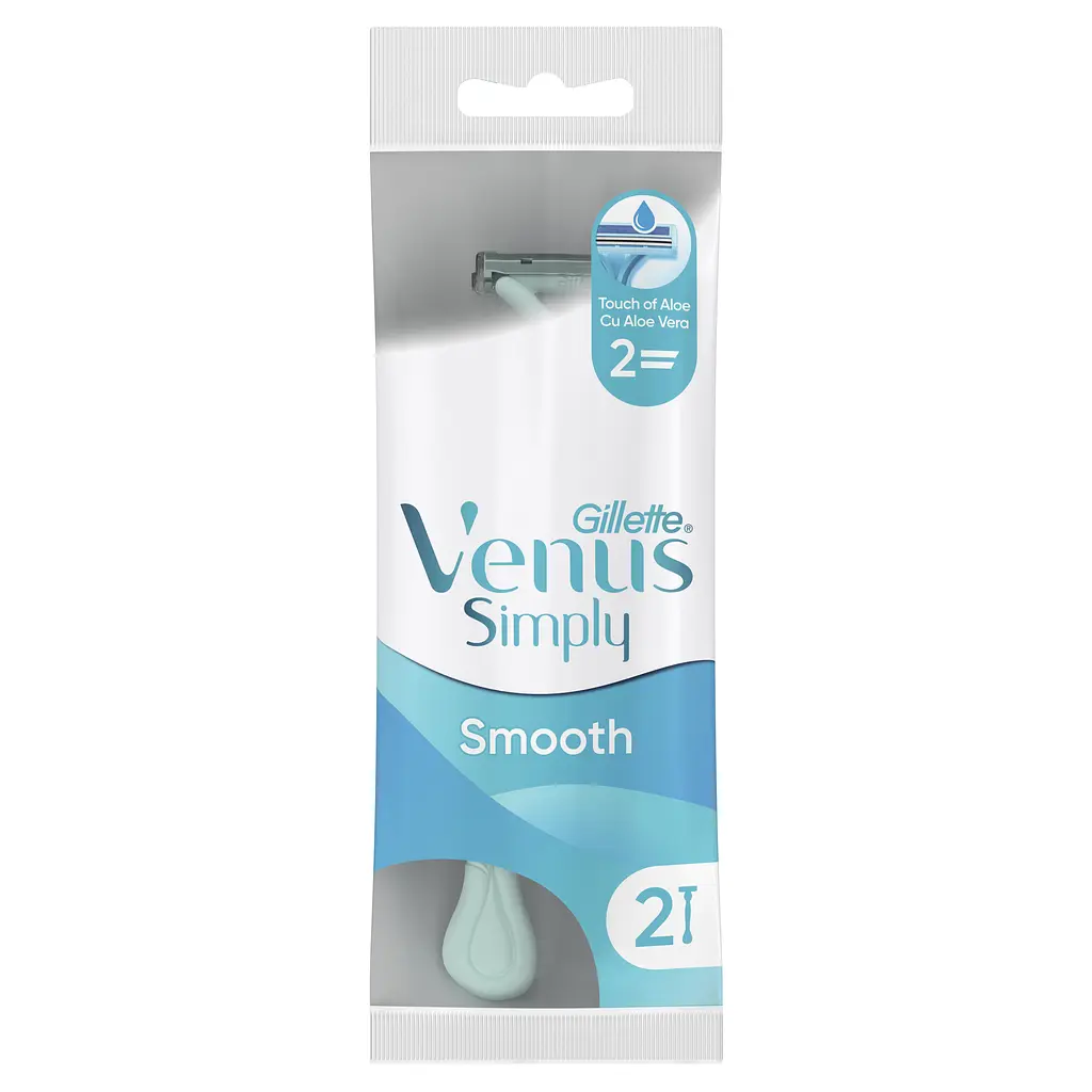 Одноразові станки для гоління (бритви) жіночі Simply Venus 2 2 шт. - фото 2