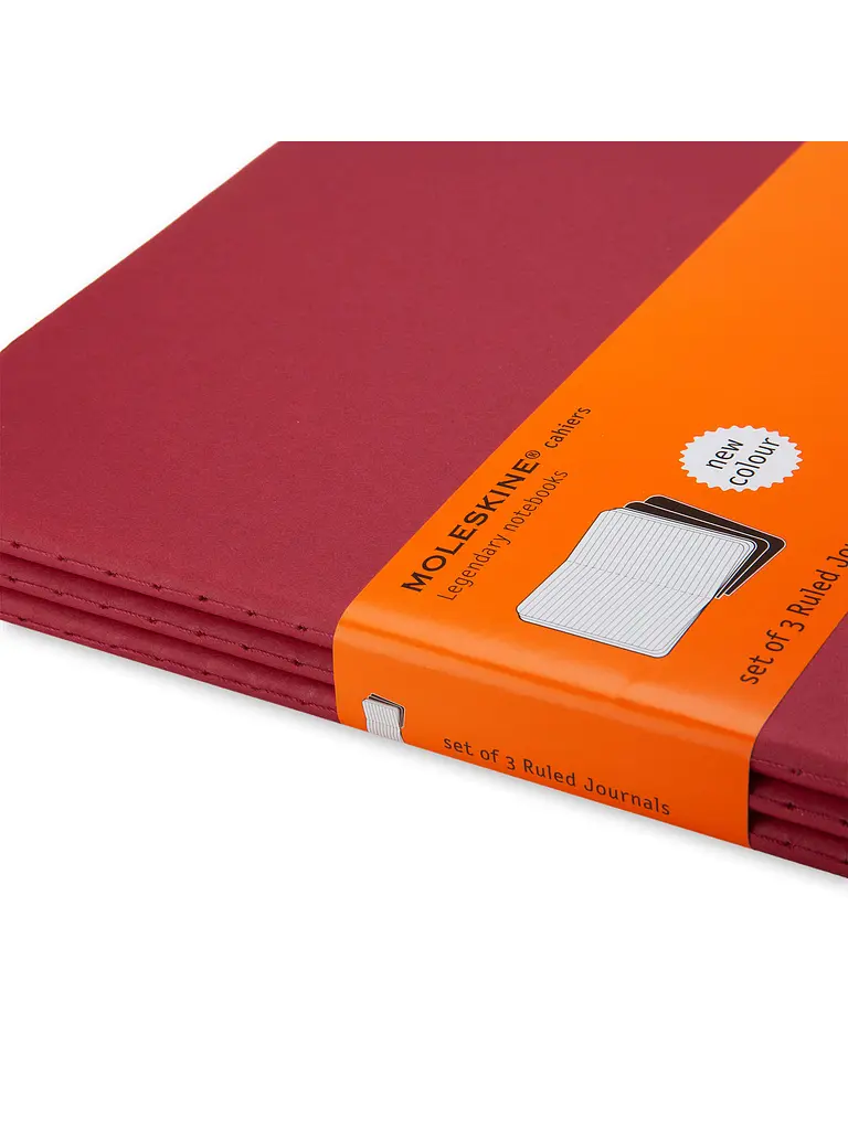 Записник Moleskine Cahier великий, Лінійка Бордо (CH121) - фото 2