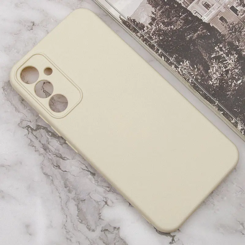 Чехол Silicone Cover Lakshmi Full Camera (A) для Samsung Galaxy S24+ Песочный / Sand - фото 4