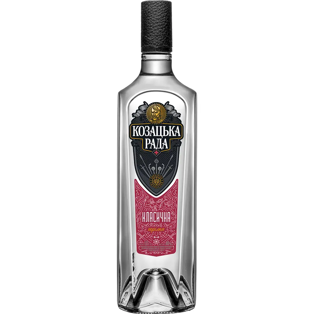 Упаковка горілки Козацька Рада Класична 40% 12 л (1 л х 12 шт.) - фото 2
