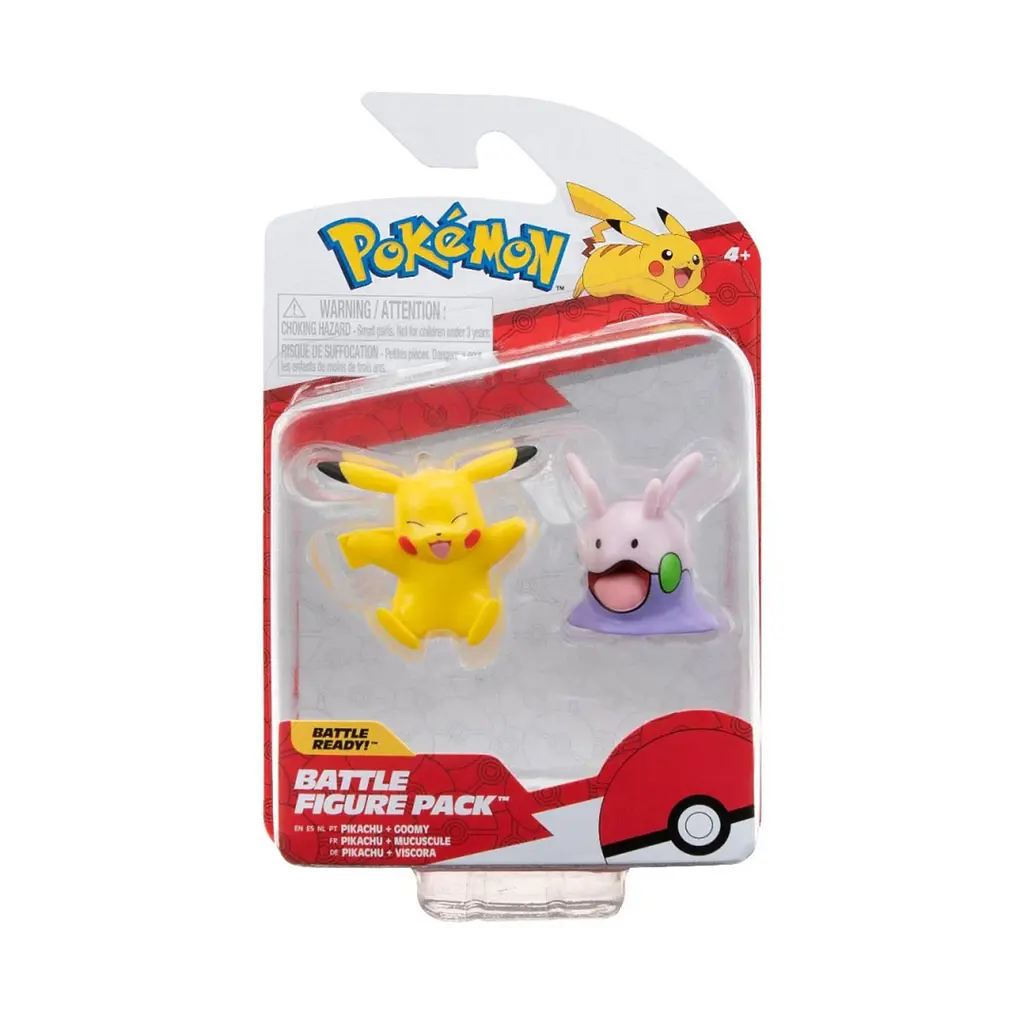 Набір ігрових фігурок Pokemon W15 Battle figure Pikachu + Goomy (PKW3007) - фото 2