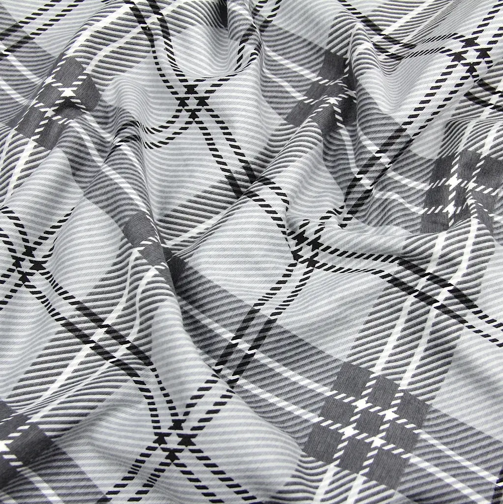 Простирадло на резинці фланель 120х200 BASALT TARTAN COSAS (4822052499474) - фото 5