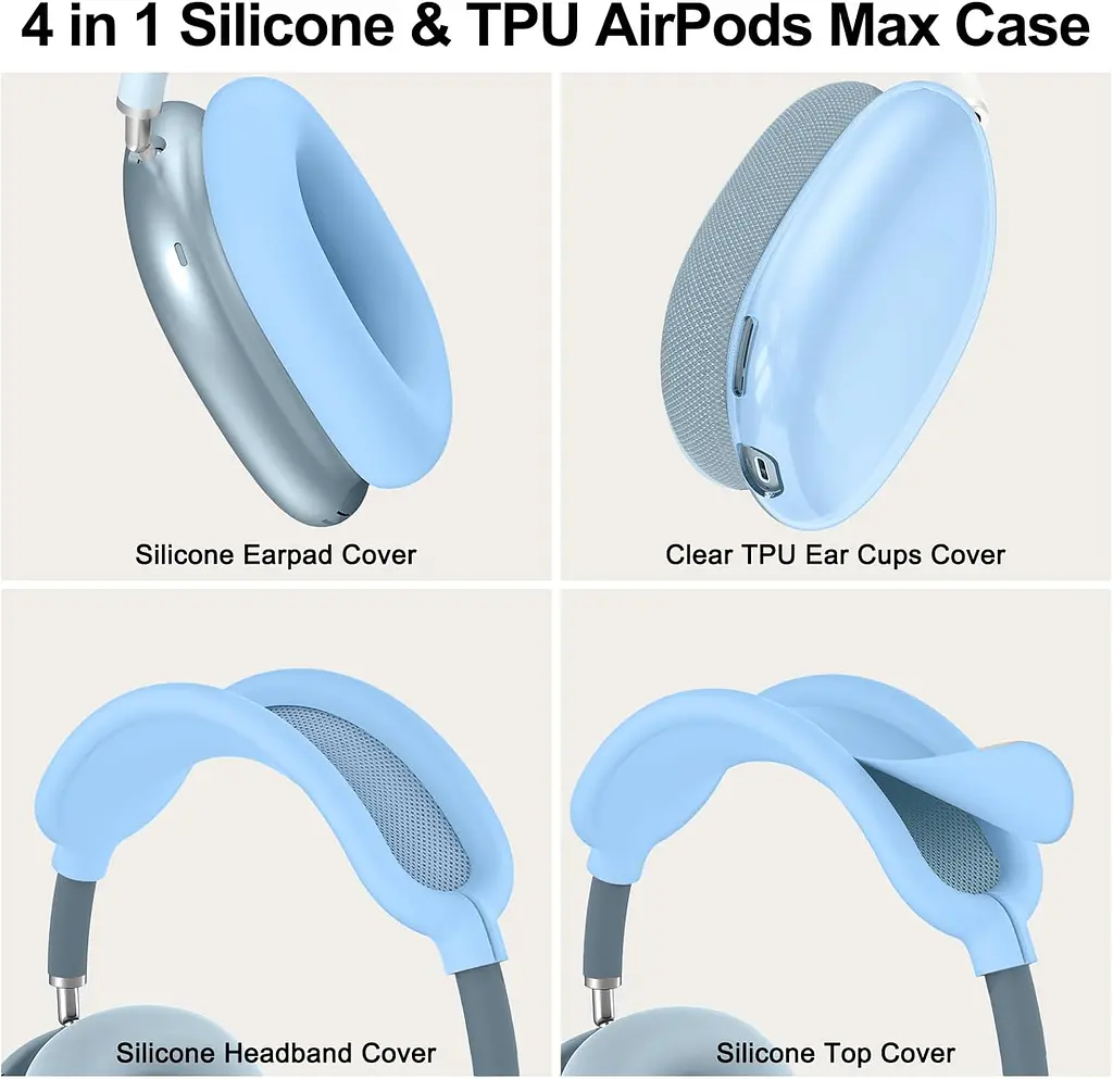 Чохол для Apple Airpods Max 2 / Airpods Max Ear Cups/Ear Pad/Headband Cover Blue (ARS83289) - фото 4