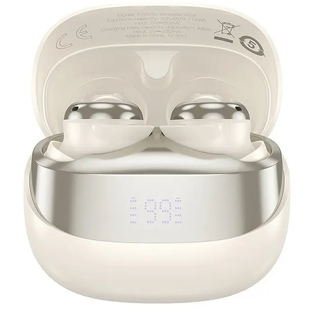 Беспроводные TWS наушники Hoco EW200 Elegant Bluetooth 5.3 Milky White - фото 2