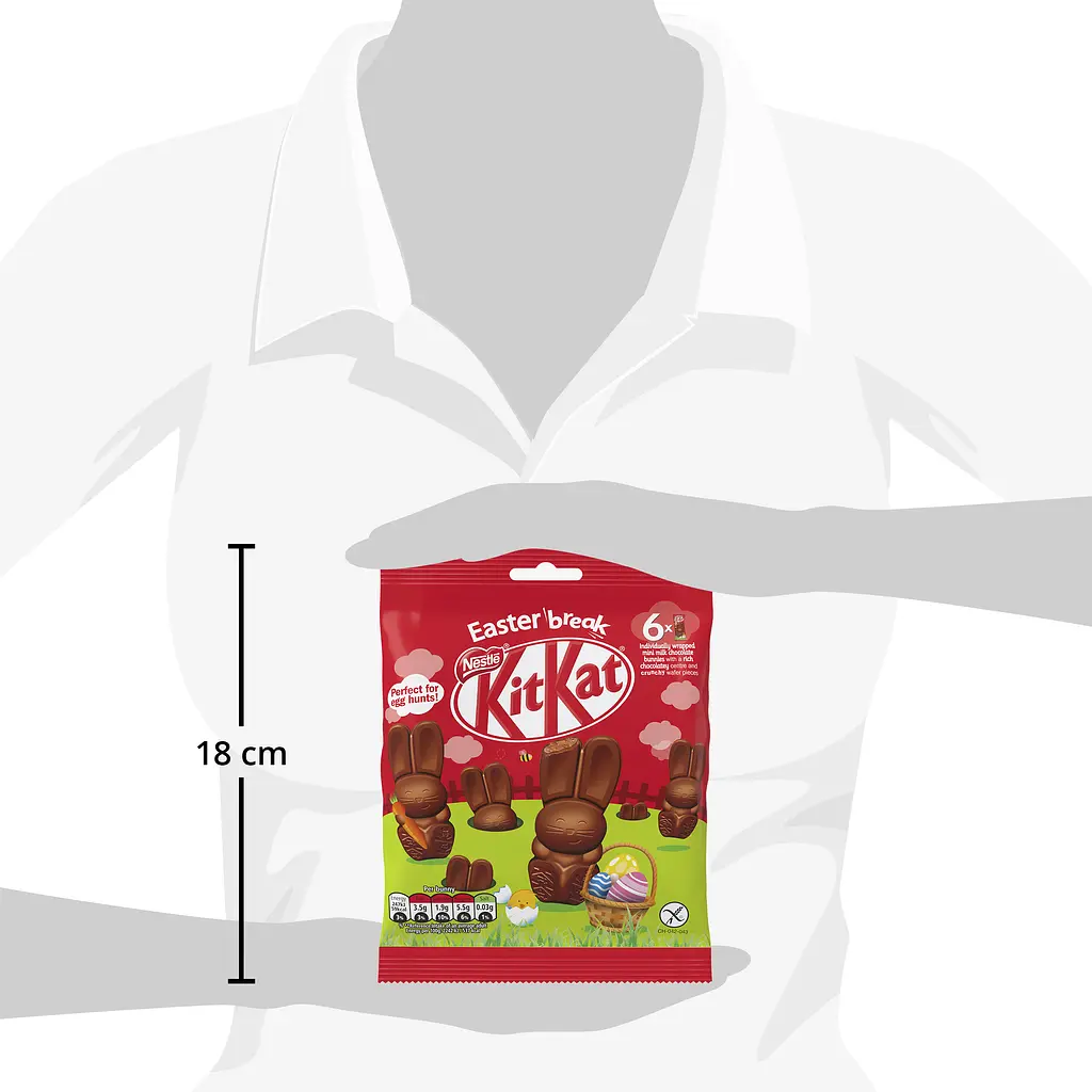 Набір фігурок з молочного шоколаду з начинкою KitKat Кролики 66 г - фото 3