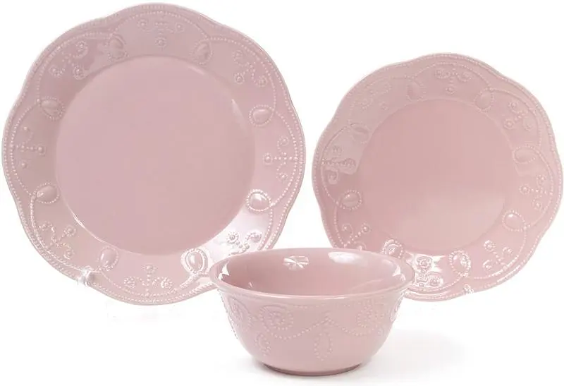 Набір 6 обідніх тарілок Leeds Ceramics, кам'яна кераміка BonaDi Ø28,5х3 см kuh0007022 - фото 2