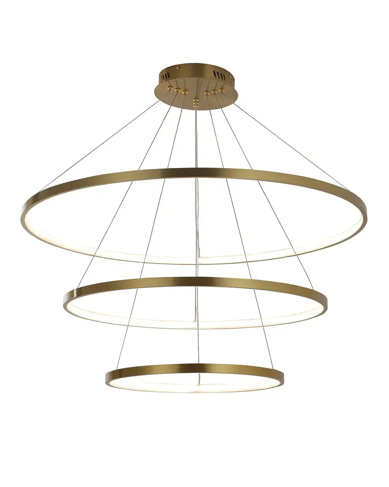 Подвесной светильник, люстра Goldlux 330031 Lea 3 Led 3x60W 4000K 8000Lm IP20 Золото - фото 2