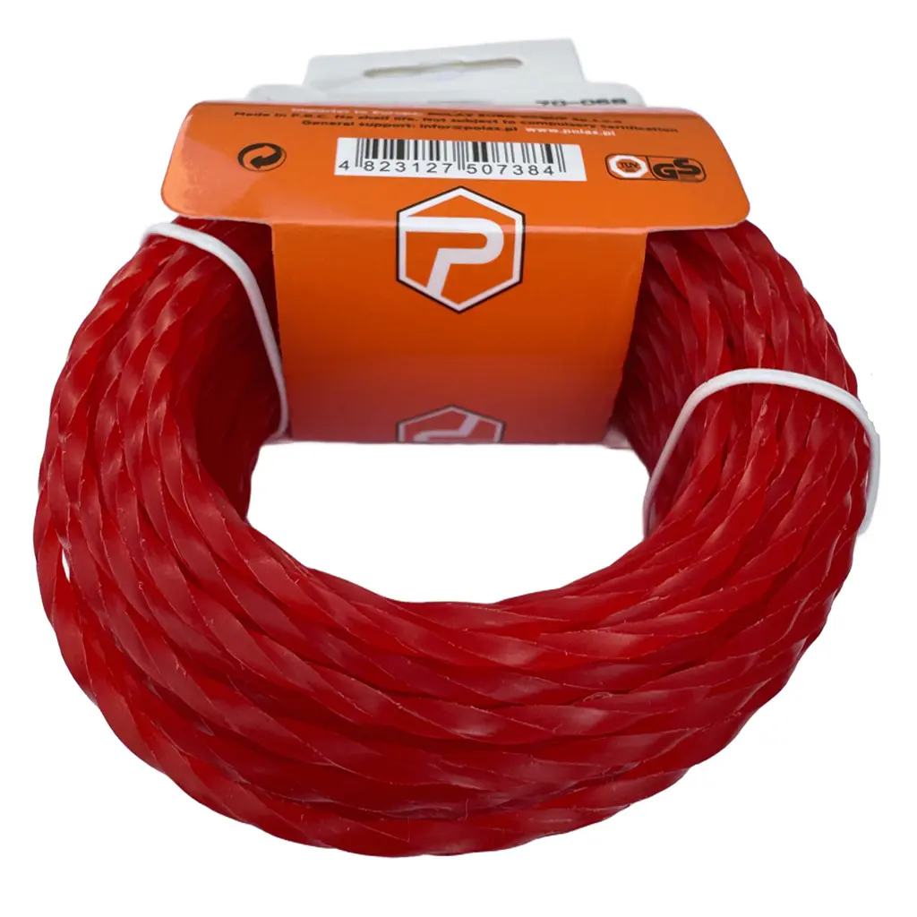 Жилка для тримера "Кручений квадрат" 2,4 мм Polax 15 м (70-067) - фото 3
