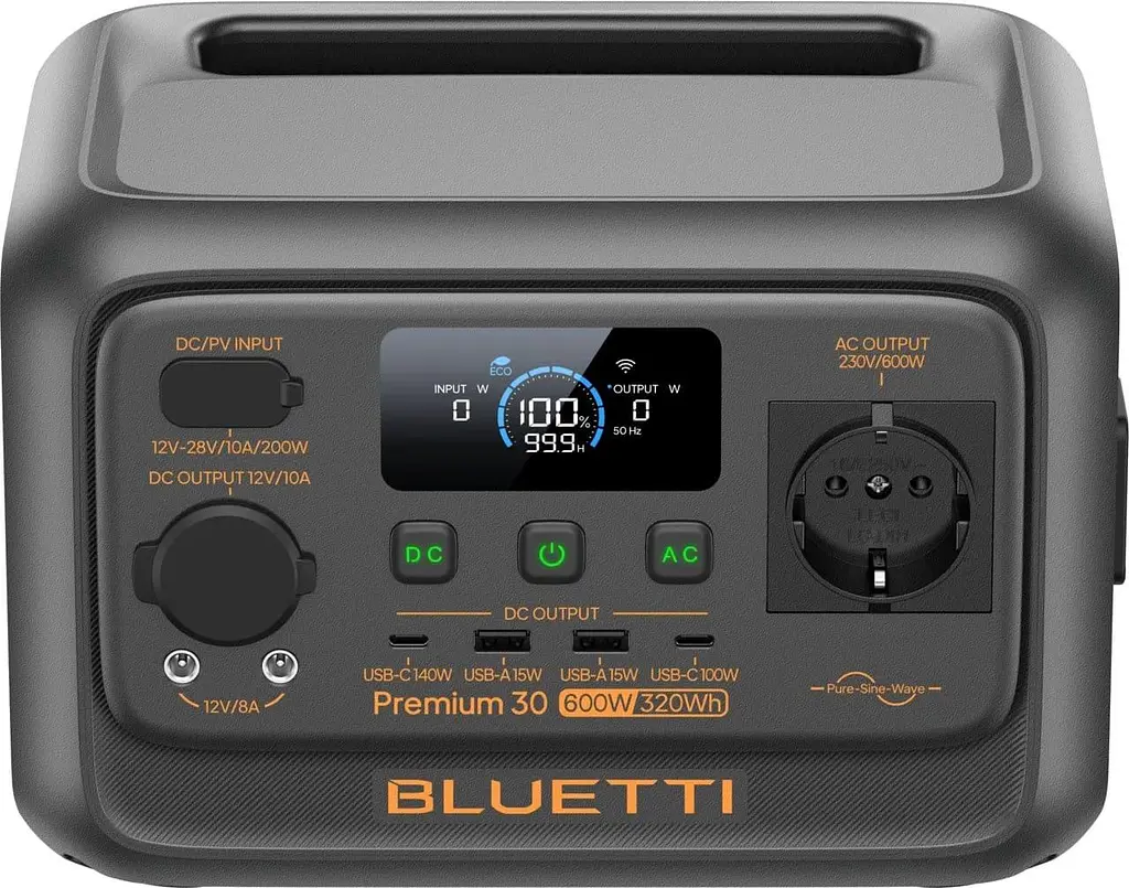 Зарядна станція BLUETTI Premium 30 V2 / 600 Вт / 320 Вт/ч / LiFePO4 (PR30V2) - фото 4