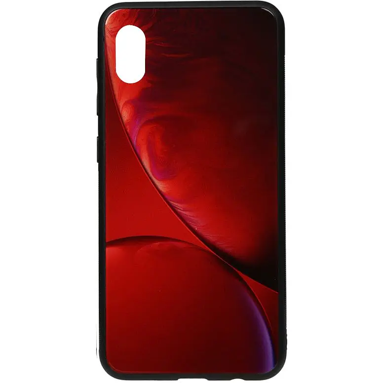 Чохол-накладка Toto Print Glass Space Case HuAwei Y5 2019 Rubin Red - фото 1