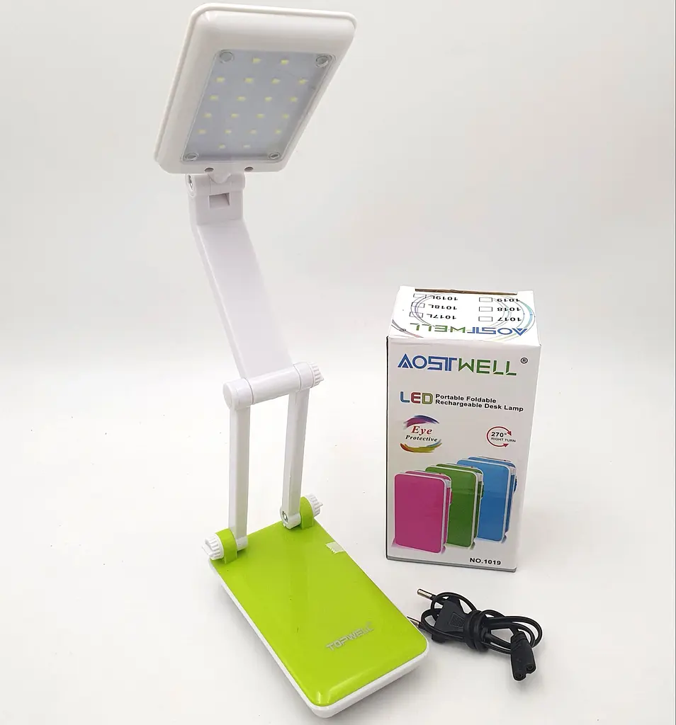 LED-лампа трансформер 30 см сенсорна світлодіодна 2 W настільна акумуляторна 800 mAh TOPWELL 1019 зелена