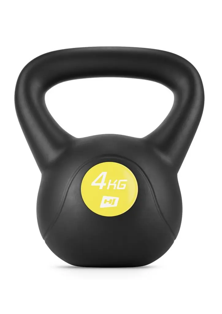 Гиря вінілова 4кг Hop-Sport HS-PB004KB чорна