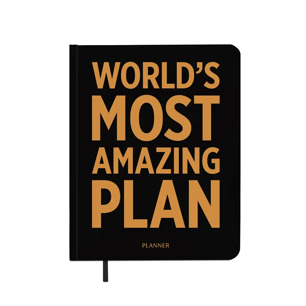 Планер «WORLD'S MOST AMAZING PLAN» чорний