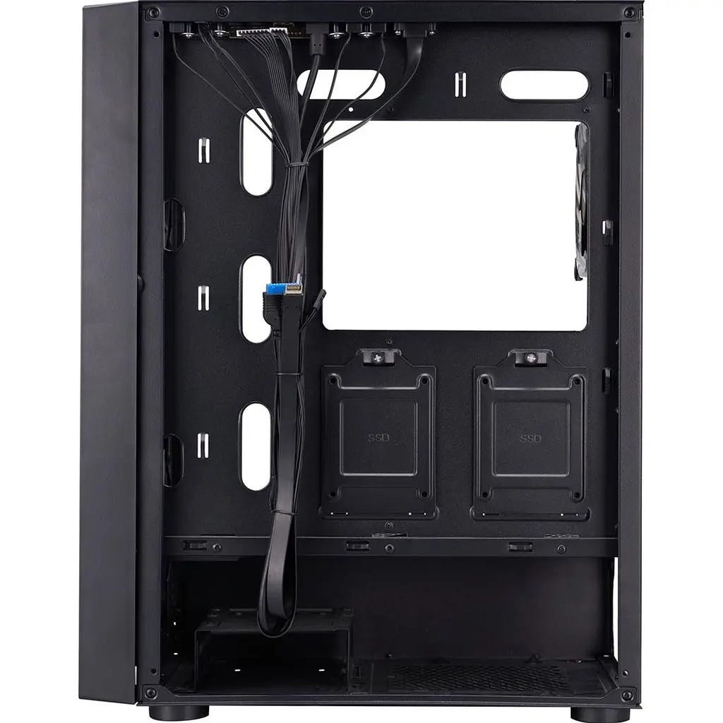 Корпус 1stPlayer Go6-BK-4FS7 Black [146442] - фото 5