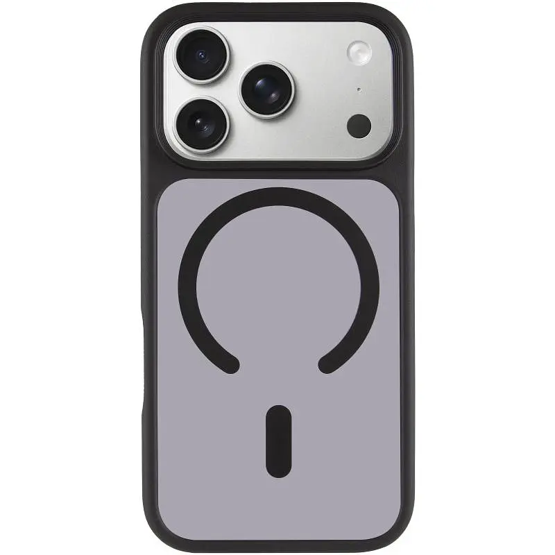 Чохол Epik TPU+PC Metal Buttons with MagSafe для Apple iPhone 17 Pro Max 6.9" Чорний/Black - фото 2