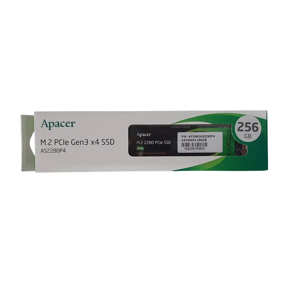Накопичувач SSD M.2 Apacer AS2280P4 256GB 2280 PCIe 3.0x4 NVMe 3D TLC Read/Write: 2100/1000 MB/sec (AP256GAS2280P4-1) - фото 2