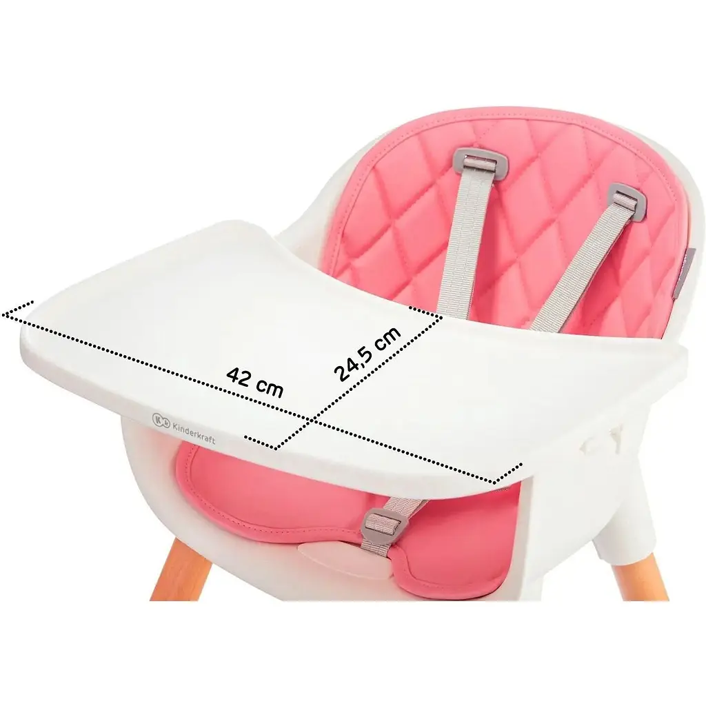 Стільчик для годування Kinderkraft Sienna рожевий (KKKSIENPNK0000) - фото 10