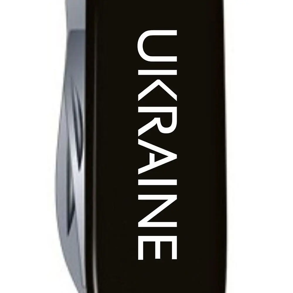 Ніж Victorinox Spartan Ukraine 91мм 12функ чорн Ukraine біл. - фото 3