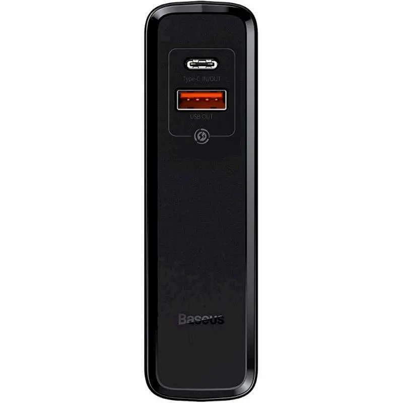 Сетевое зарядное устройство Baseus Power Station 1USB 2 in 1 QC 3A + Cable Type-C with Power Bank 10000mAh PPNLD-C01 Black - фото 4
