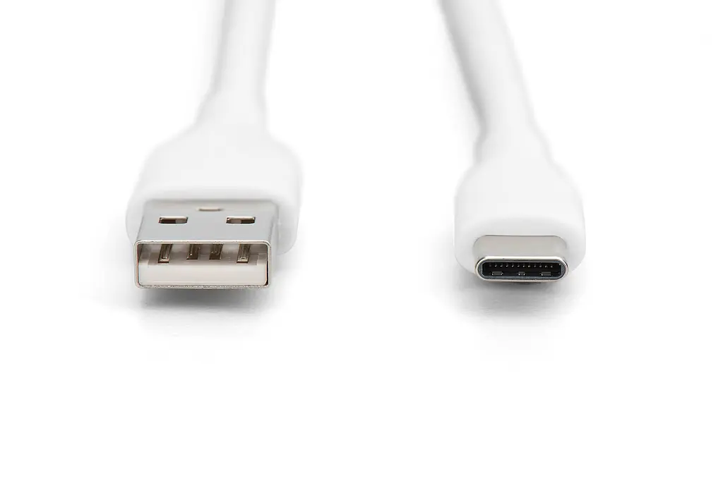 Кабель Digitus USB-A > USB-C зарядка/синхронизация, USB 2.0, 60W, силиконовый, 1м, белый teh0013664 - фото 6