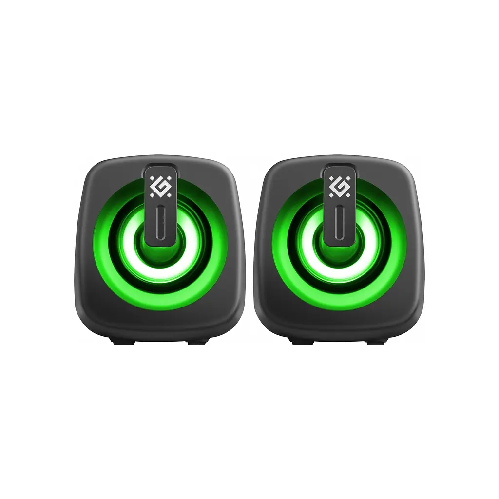 Акустична система Defender J1 LED USB, чорна (65961) - фото 2