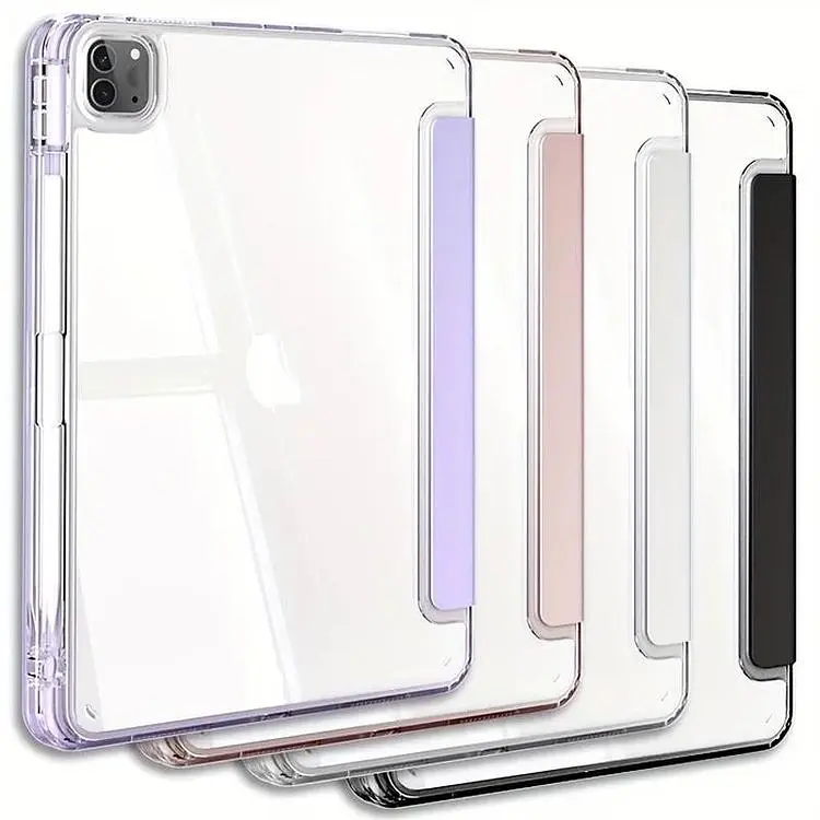 Обложка BeCover Ultra Slim Origami Transparent с креплением Apple iPad Pro 11" M4 2024 Gray (711690) - фото 5