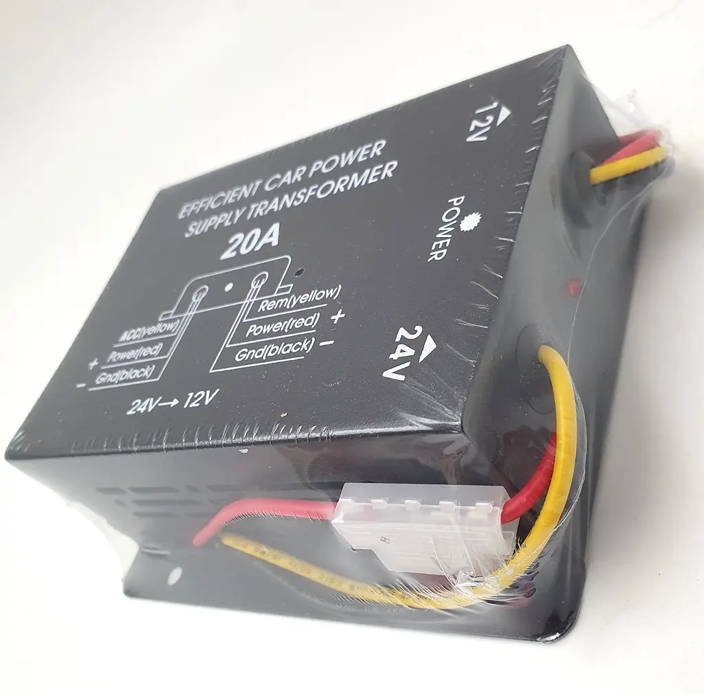Перетворювач напруги 24 V на 12 V, автоінвертор-конвертор DC/DC 24 V-12 V 20 A UKC - фото 2