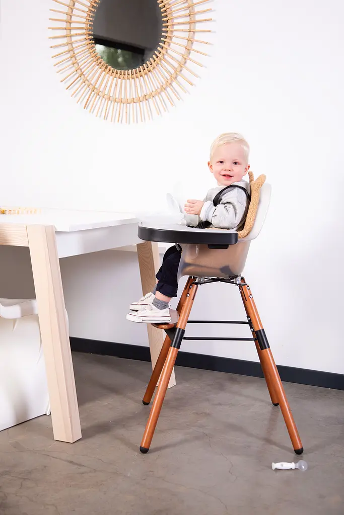 Стілець для годування Childhome Evolu 2 з бампером, горіх (CHEVOCHFR) - фото 21