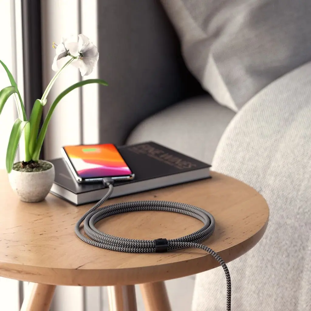 Кабель USB-C to Lightning Satechi Cable Space Gray 1.8 м (ST-TCL18M) - фото 7
